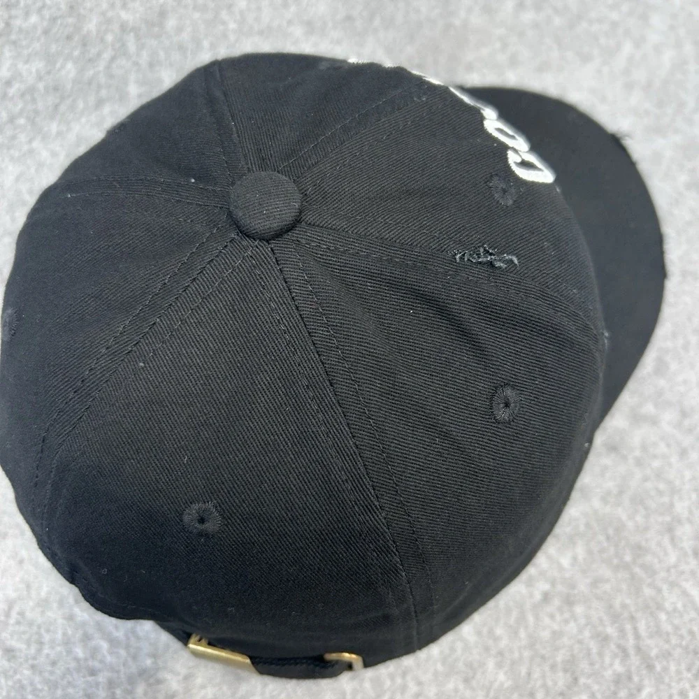 Cookie Dealer Distressed Dad Hat Black Baseball Cap Embroidered Strapback
